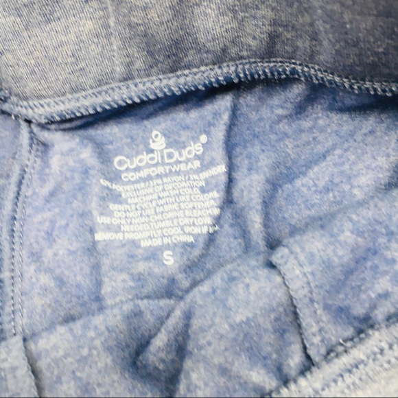 Cuddl Duds Comfortwear Jogger Pants Navy Heather - Picture 8 of 11